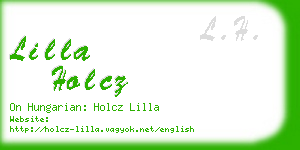 lilla holcz business card